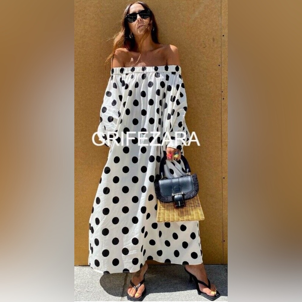 ZARA Polka Dot Dress  LIMITED EDITION Bloggers favourite size small